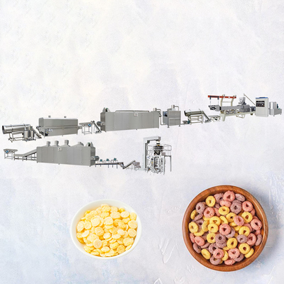 स्टेनलेस स्टील नाश्ता अनाज उत्पादन लाइन मकई का आटा बनाने की मशीन