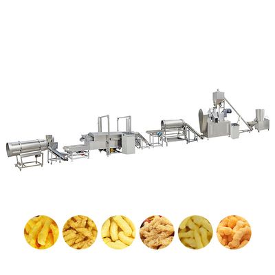 100 किग्रा / एच कुरकुरे उत्पादन लाइन मकई जई का आटा पनीर बनाने की मशीन